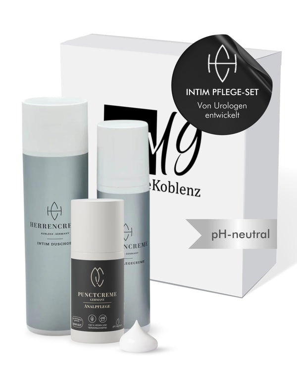 Geschenkset für Männer zur optimalen Pflege - Herrencreme Intimpflege-Set & Punctcreme