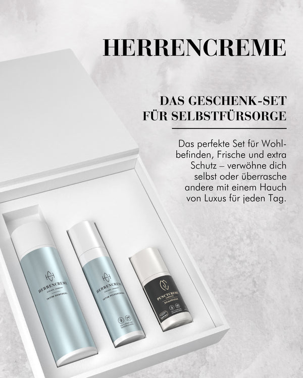 Geschenkset für Männer zur optimalen Pflege - Herrencreme Intimpflege-Set & Punctcreme