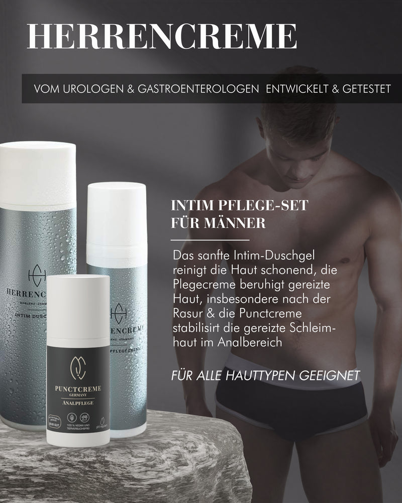 Geschenkset für Männer zur optimalen Pflege - Herrencreme Intimpflege-Set & Punctcreme