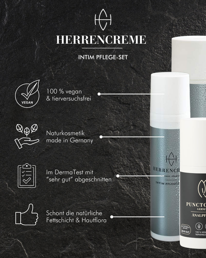 Geschenkset für Männer zur optimalen Pflege - Herrencreme Intimpflege-Set & Punctcreme