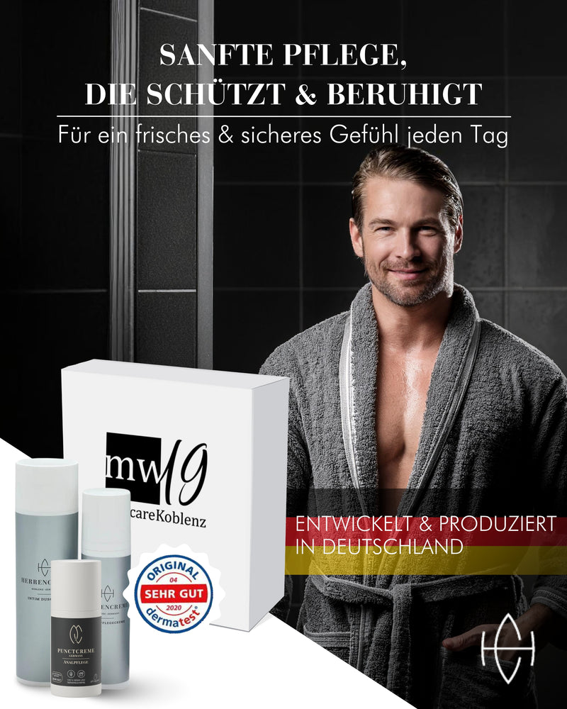 Geschenkset für Männer zur optimalen Pflege - Herrencreme Intimpflege-Set & Punctcreme