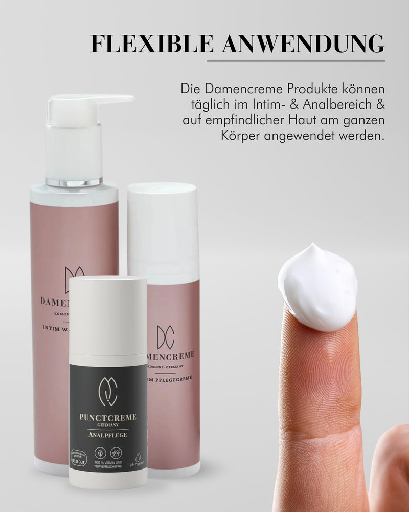 Geschenkset für Frauen zur optimalen Pflege - Damencreme Intimpflege-Set & Punctcreme