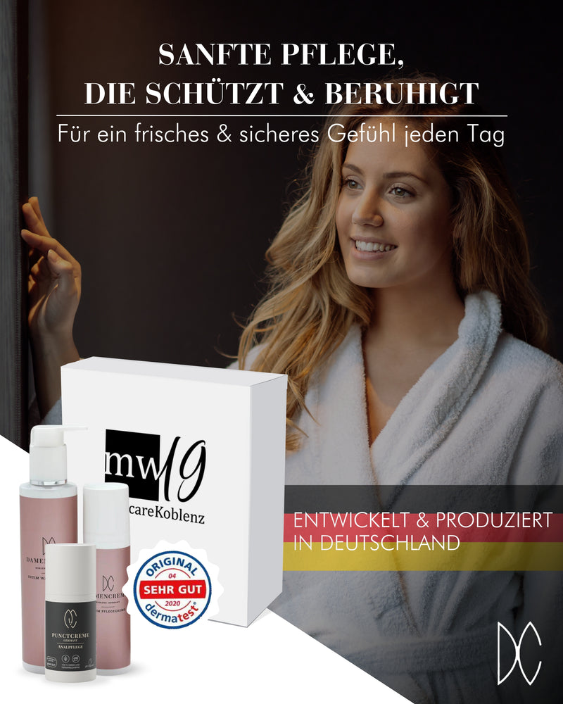 Geschenkset für Frauen zur optimalen Pflege - Damencreme Intimpflege-Set & Punctcreme