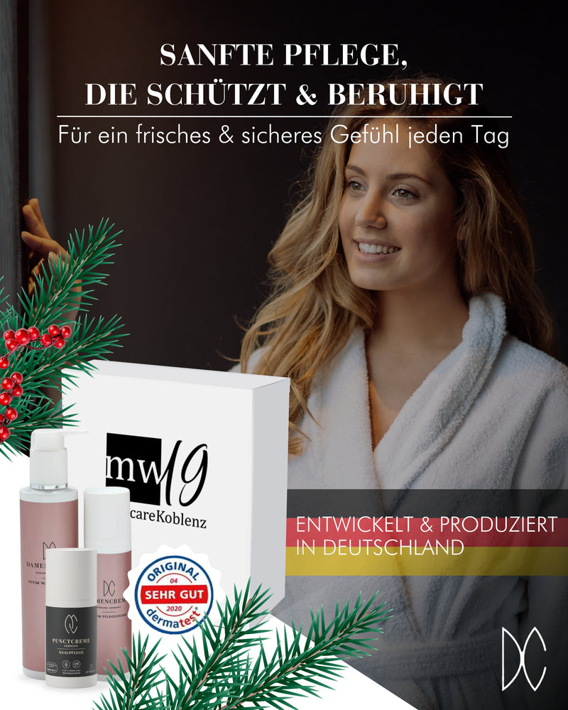 Geschenkset für Frauen zur optimalen Pflege - Damencreme Intimpflege-Set & Punctcreme