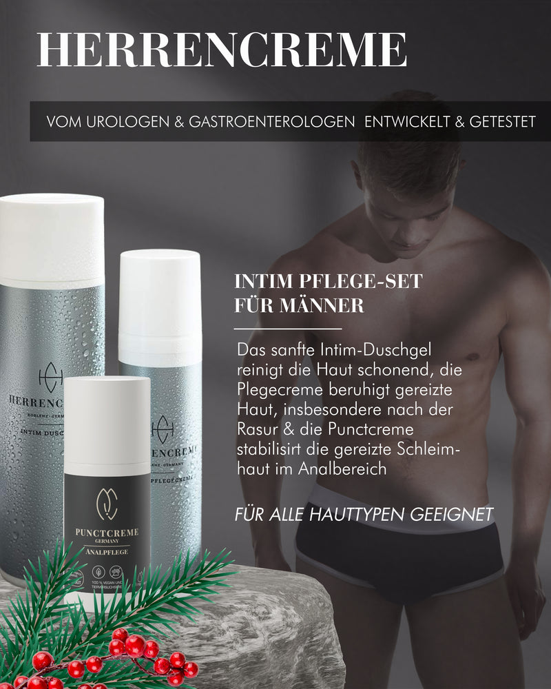 Geschenkset für Männer zur optimalen Pflege - Herrencreme Intimpflege-Set & Punctcreme