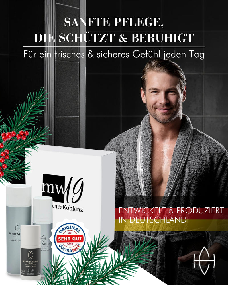 Geschenkset für Männer zur optimalen Pflege - Herrencreme Intimpflege-Set & Punctcreme